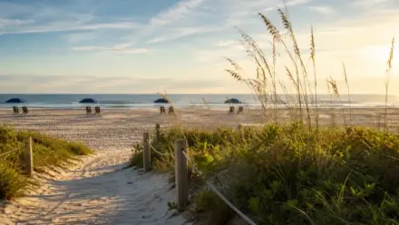 Which beach access to use, by tide and time of day